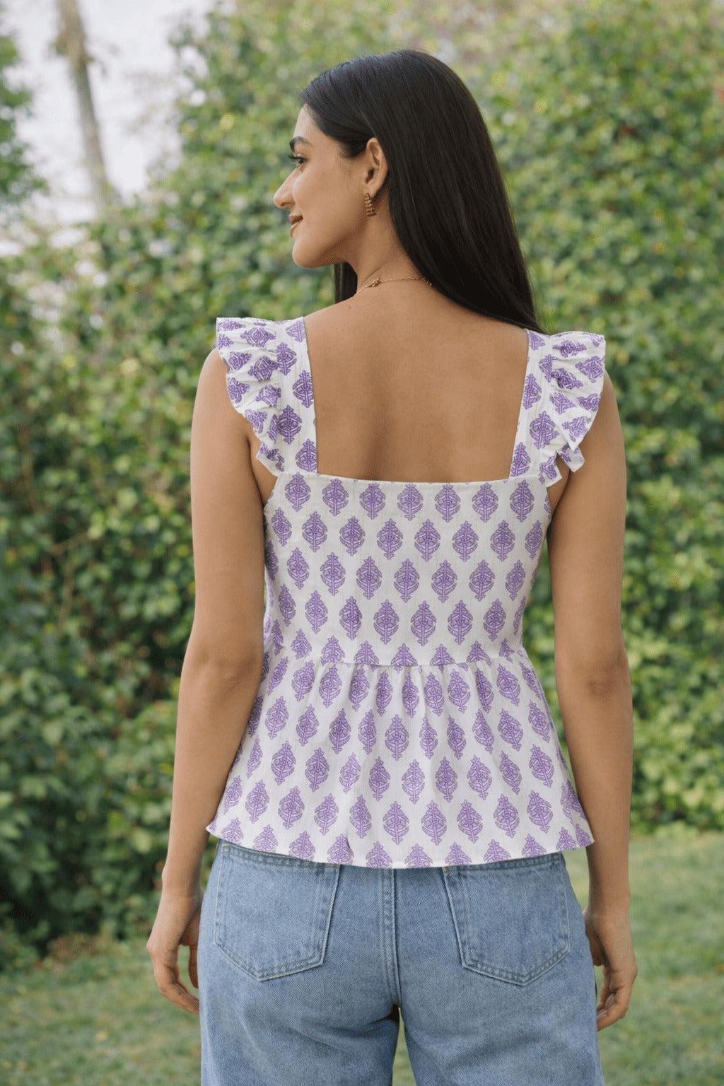 Lilac Breeze Flutter Top
