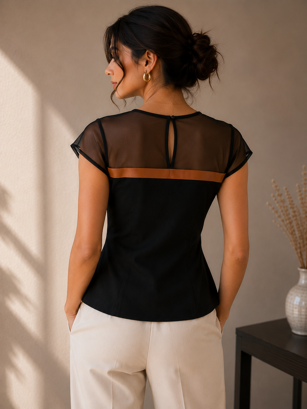 The Elara Sheer Top