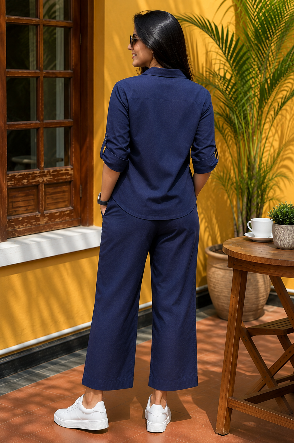 Navy Ease Co-ord Set