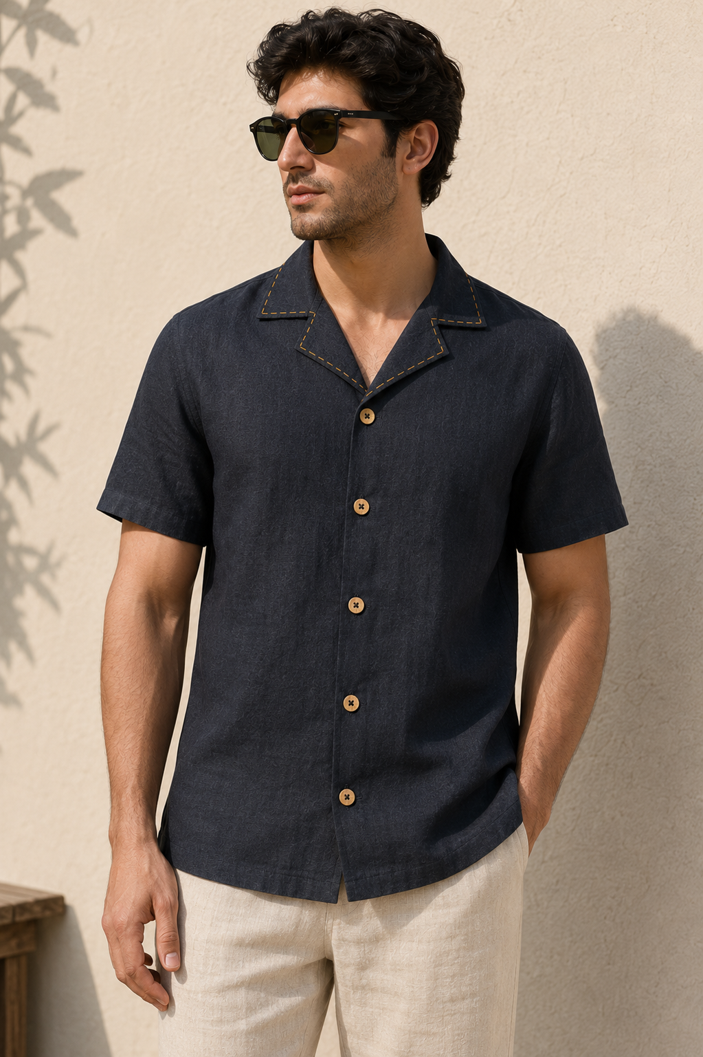 Black Linen shirt