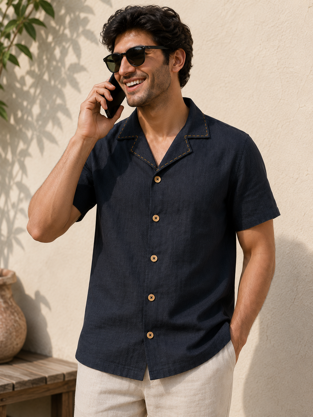 Black Linen shirt