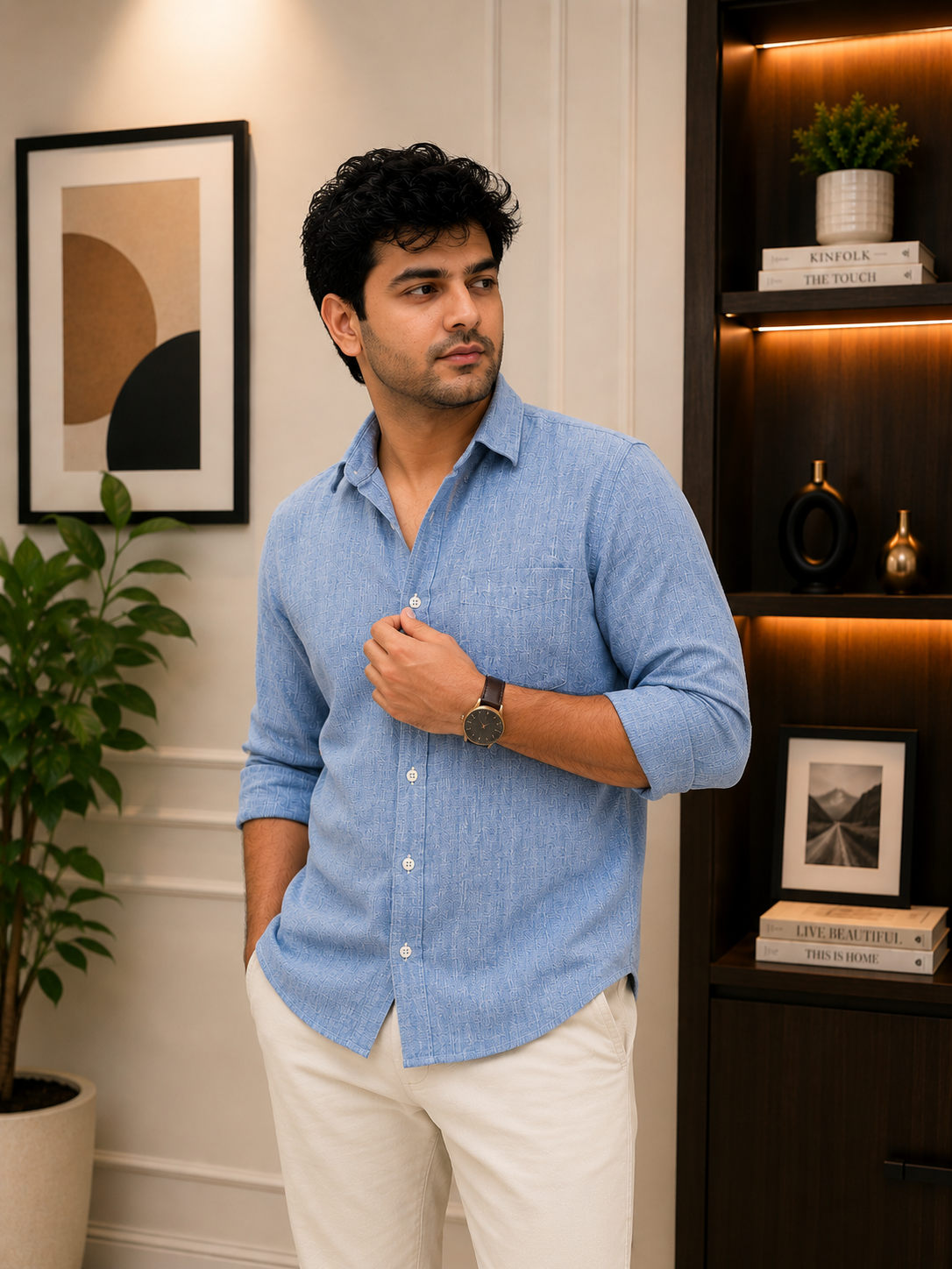Blue Haven Textured Shirt