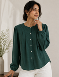Forest Muse Button Blouse