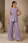 Lilac Pearl Drape Co-ord Set