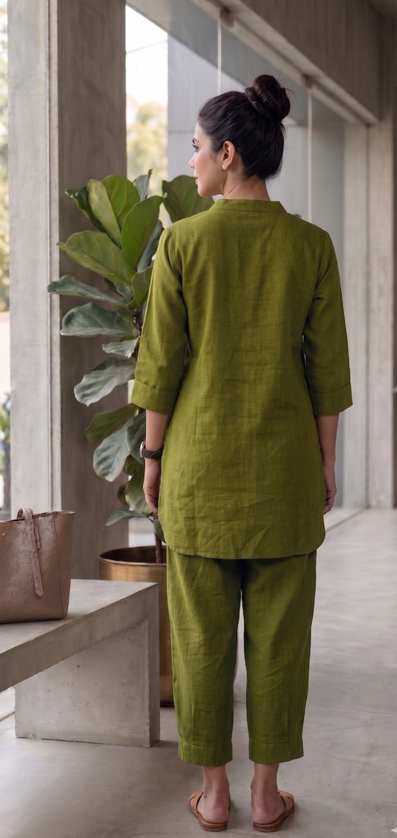 Olive Aura Co-ord Set