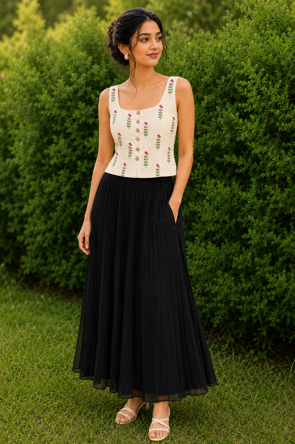 Pink Bud Garden Top