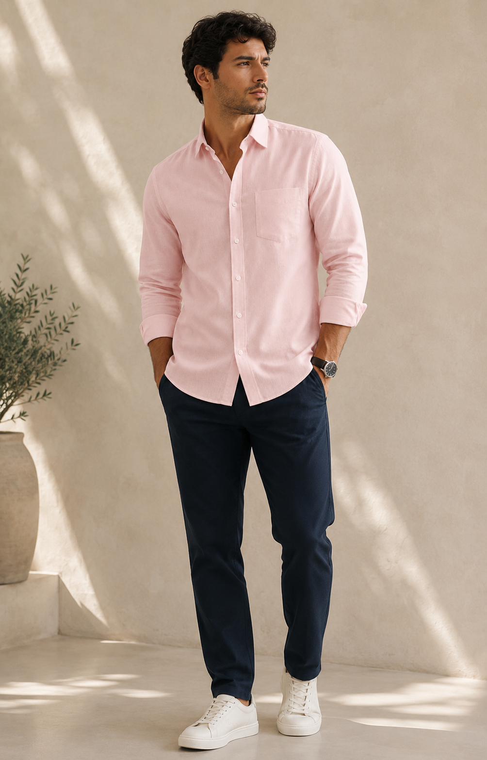 Blush Breeze Oxford Shirt