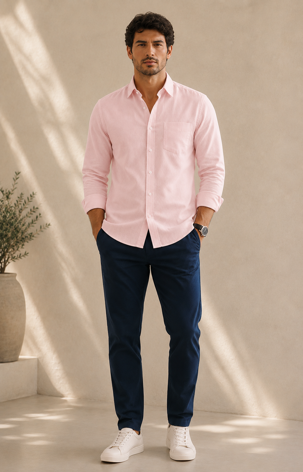 Blush Breeze Oxford Shirt