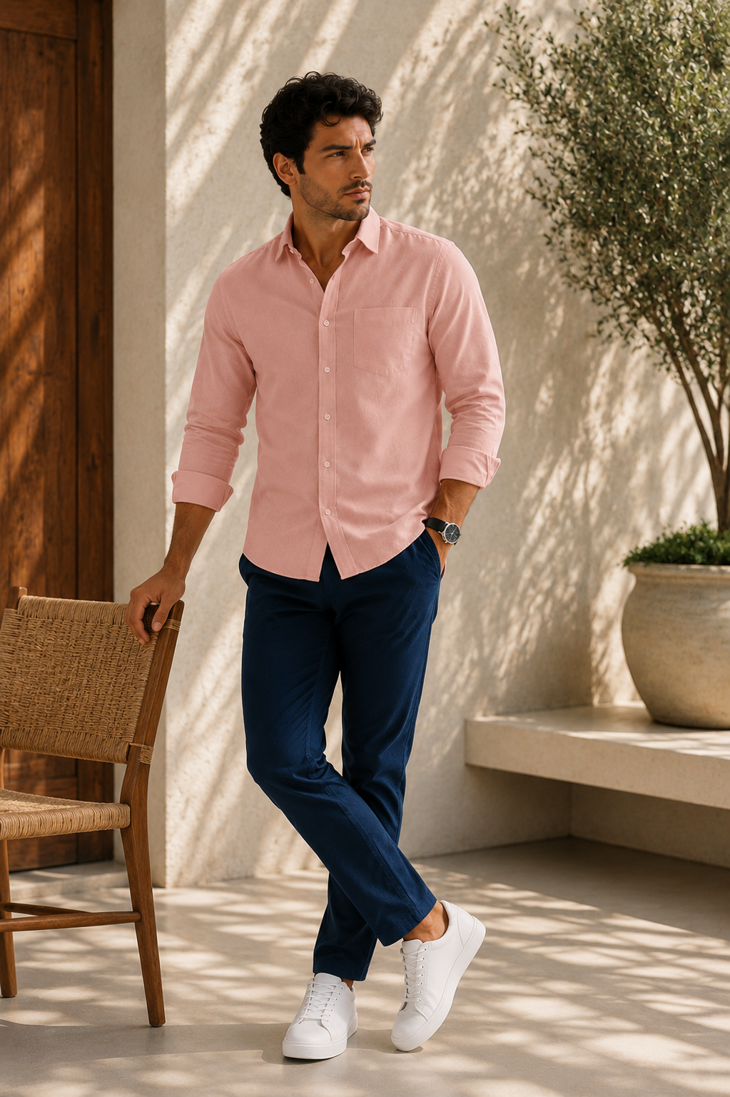 Blush Breeze Oxford Shirt