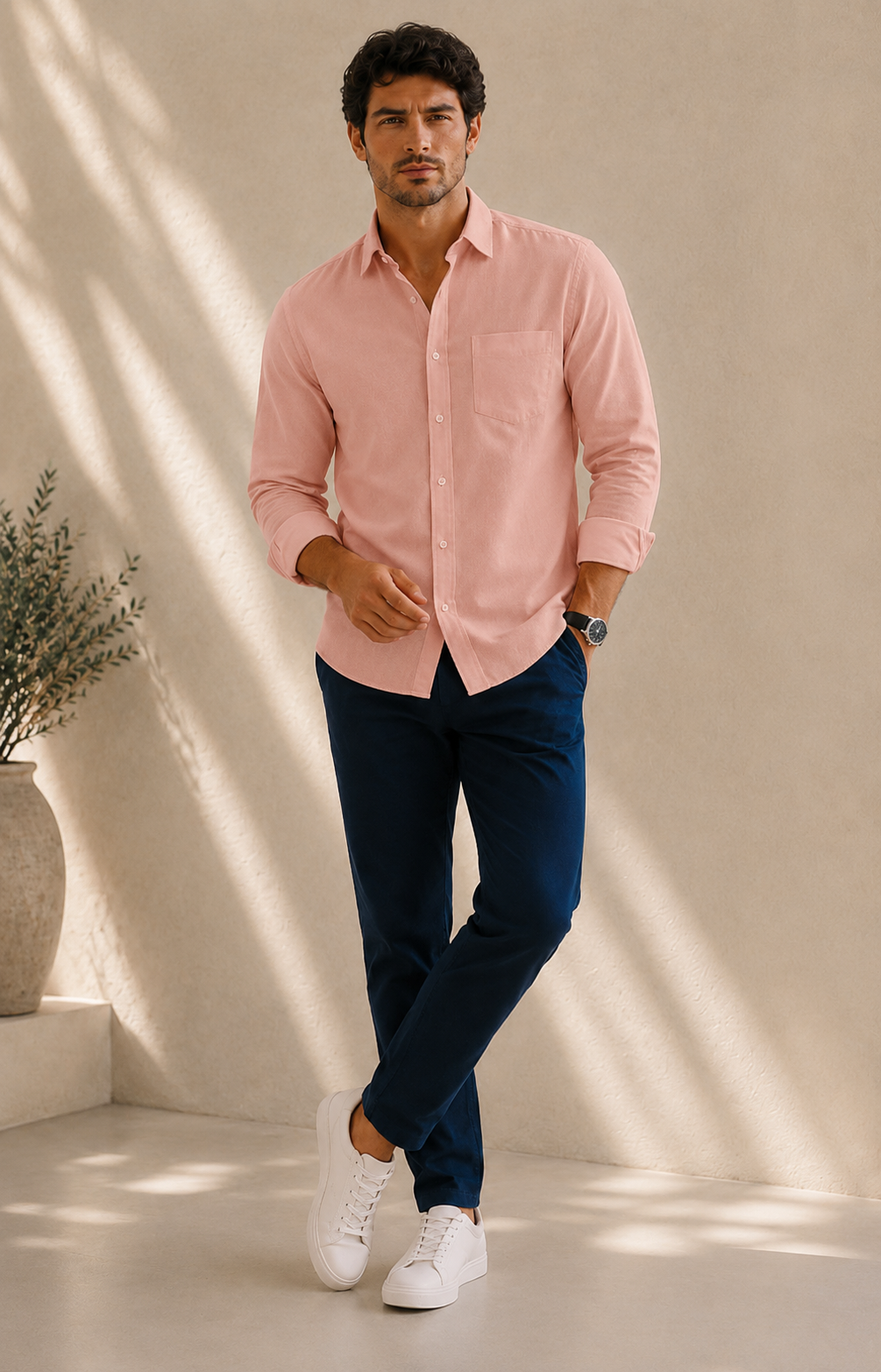Blush Breeze Oxford Shirt