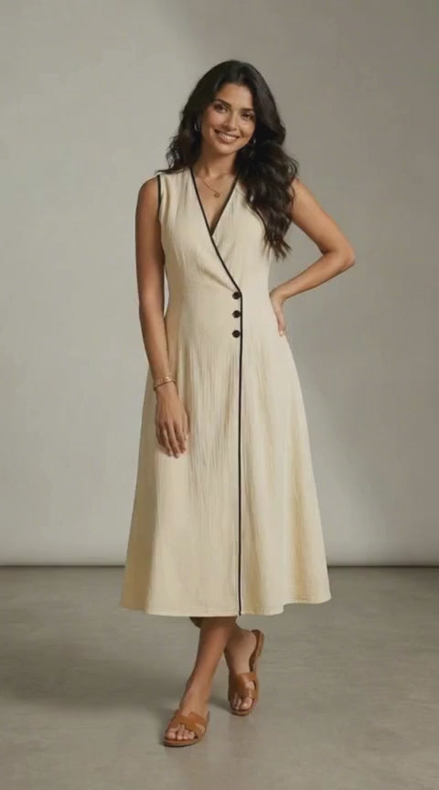 Ivory Iconic Dress – Elegant Everyday Chic