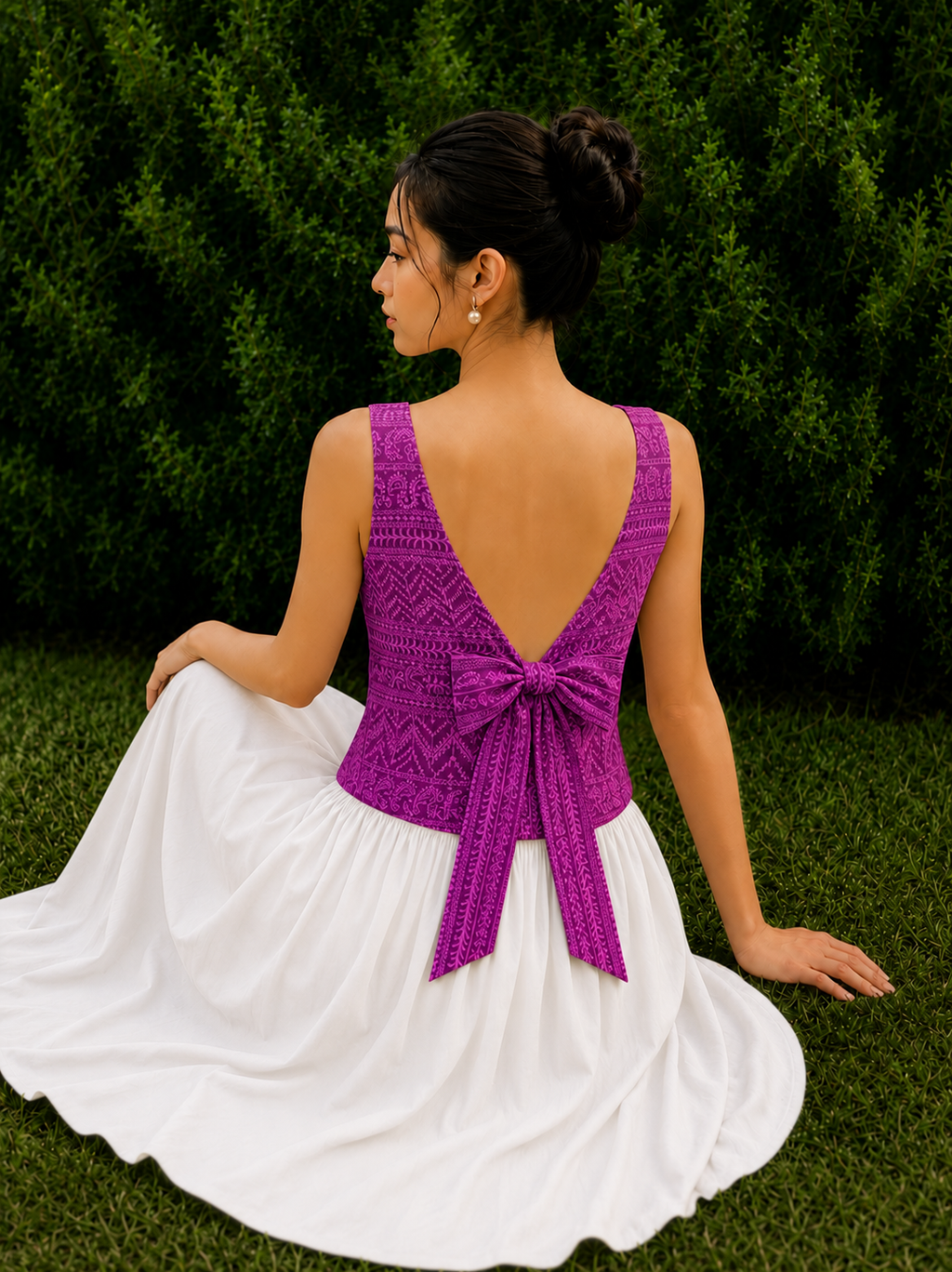 Gulnaar Tie-Back Top