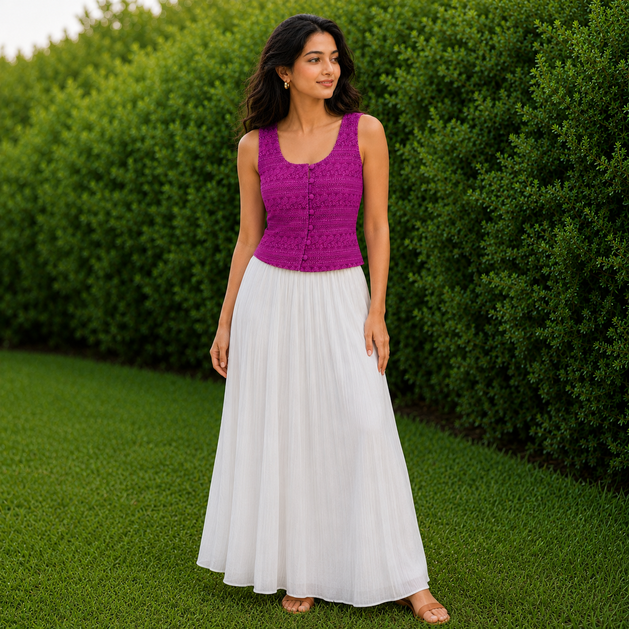 Gulnaar Tie-Back Top