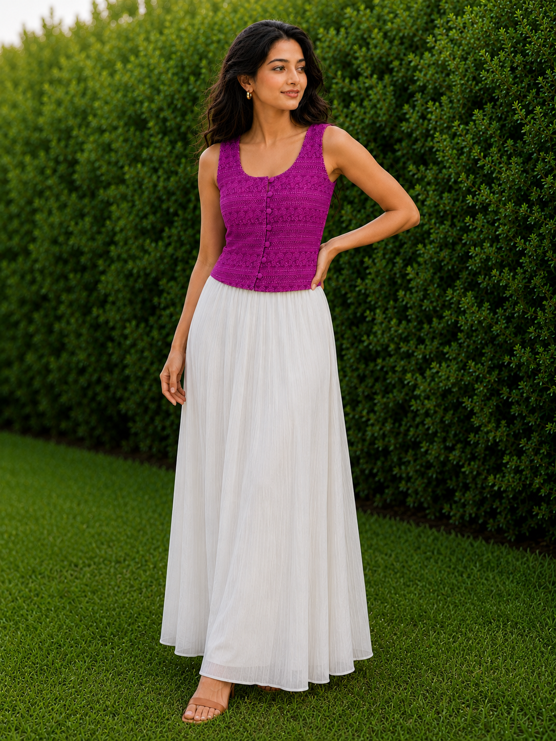 Gulnaar Tie-Back Top