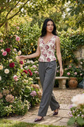 Rose Meadow Tie-Up Top