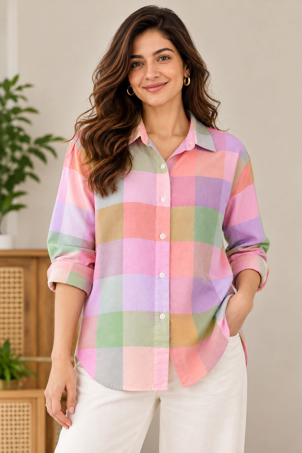 Pastel Dream Check Shirt