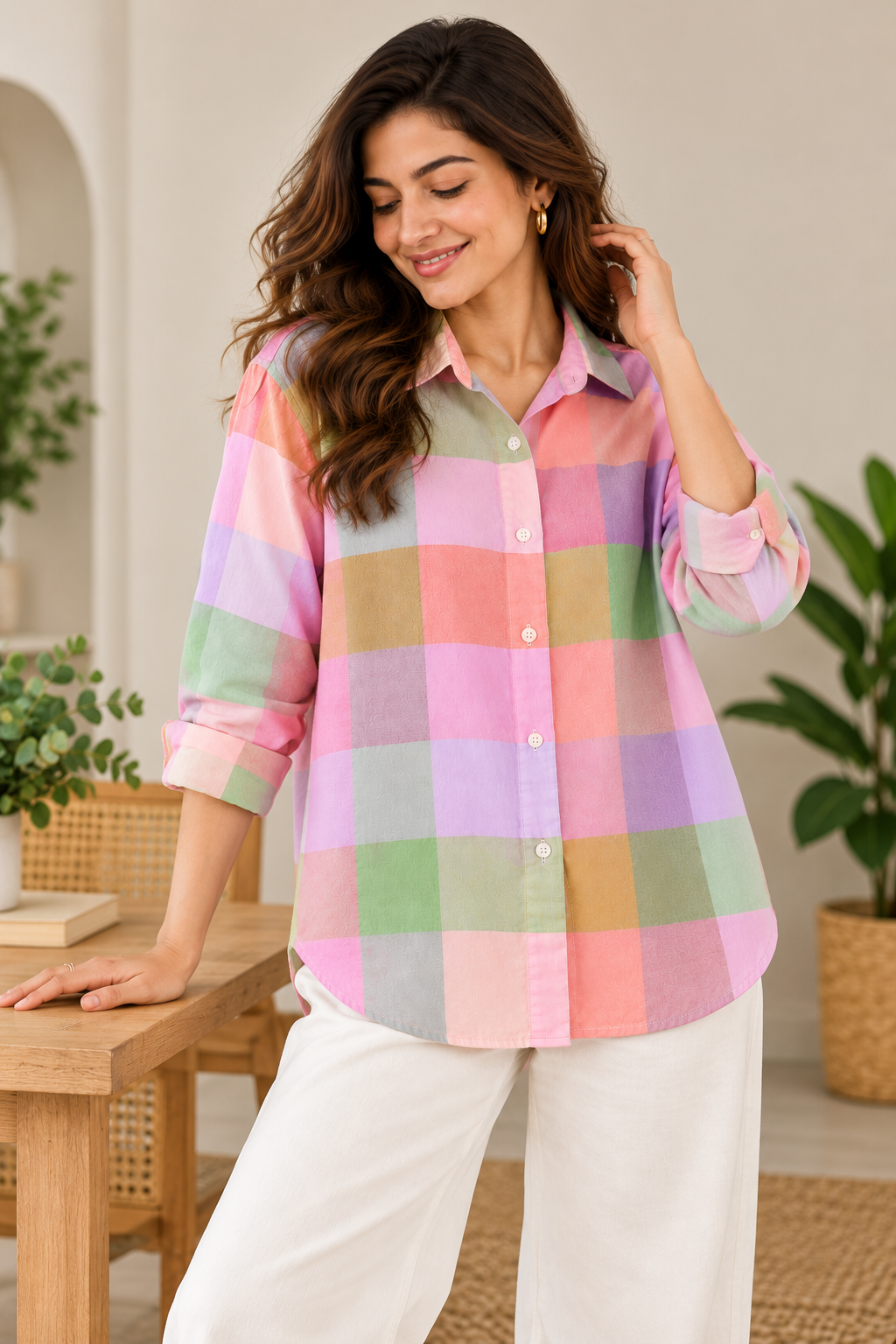 Pastel Dream Check Shirt