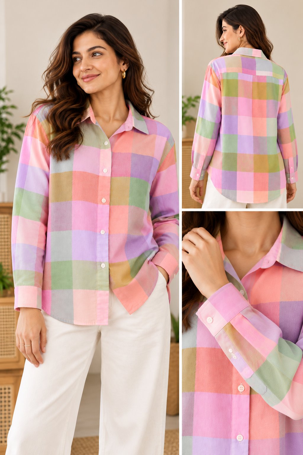 Pastel Dream Check Shirt