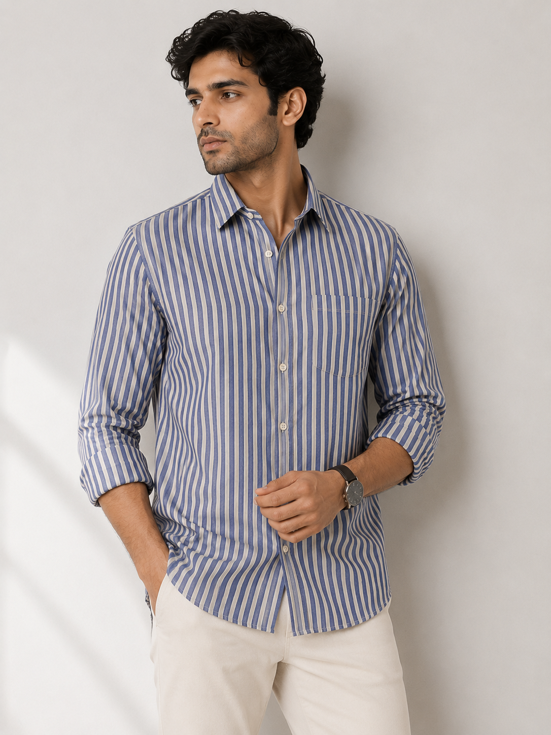 Stripe cotton Shirt