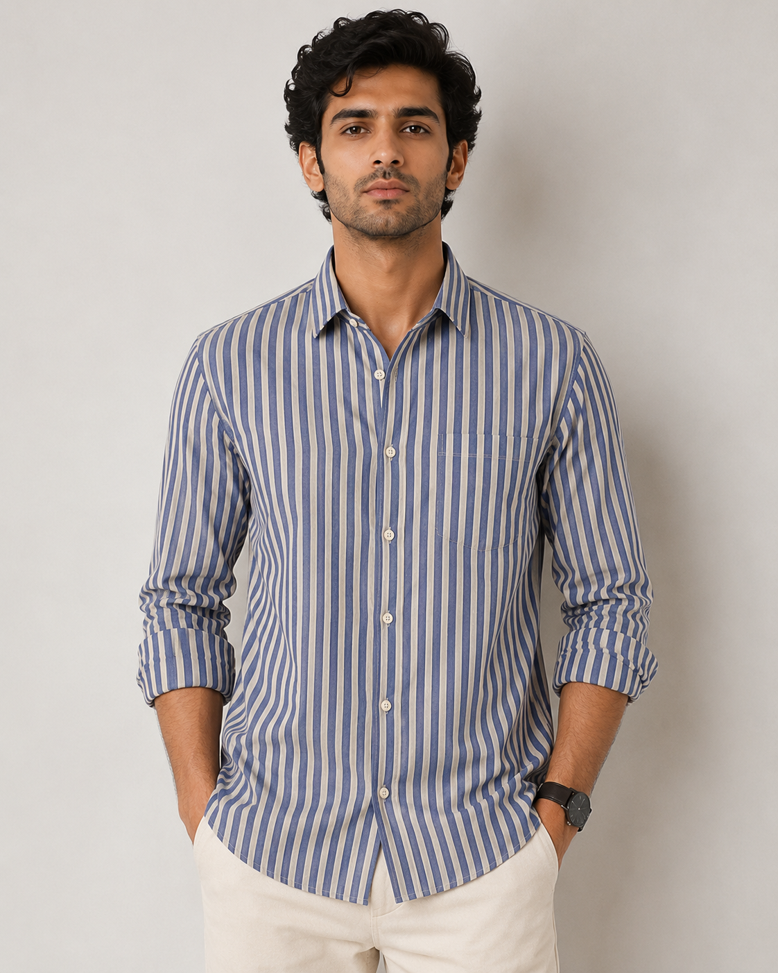 Stripe cotton Shirt