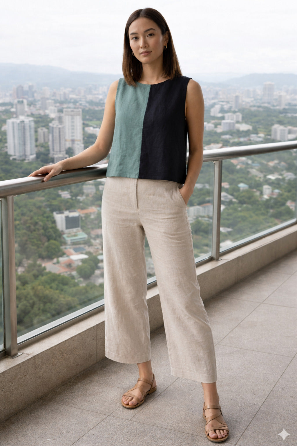 Workday Colorblock Top
