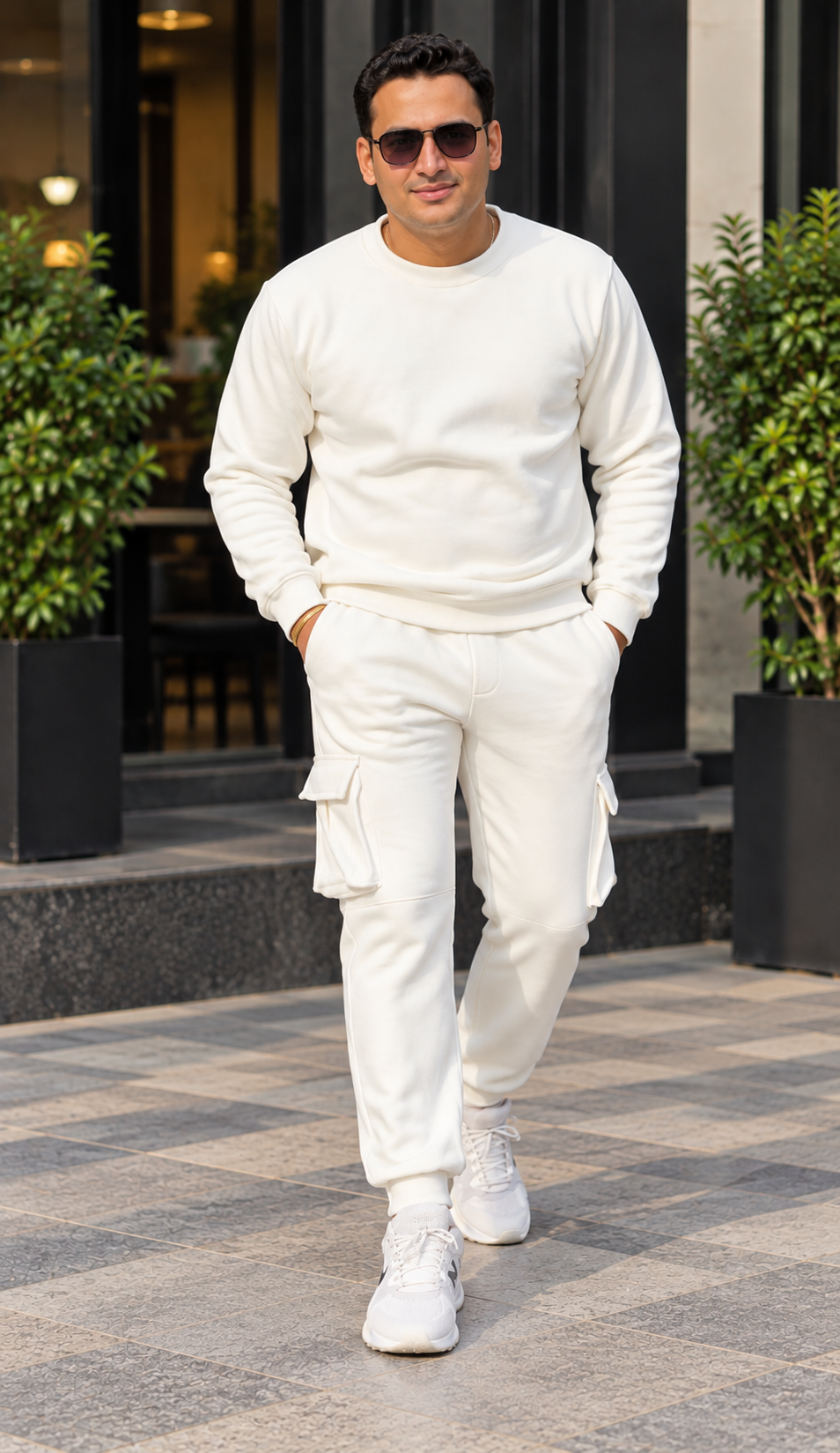 Ivory Luxe Cargo Co-ord Set