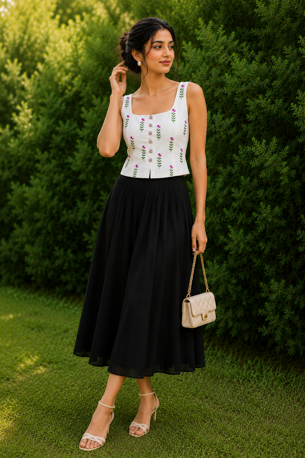 Pink Bud Garden Top