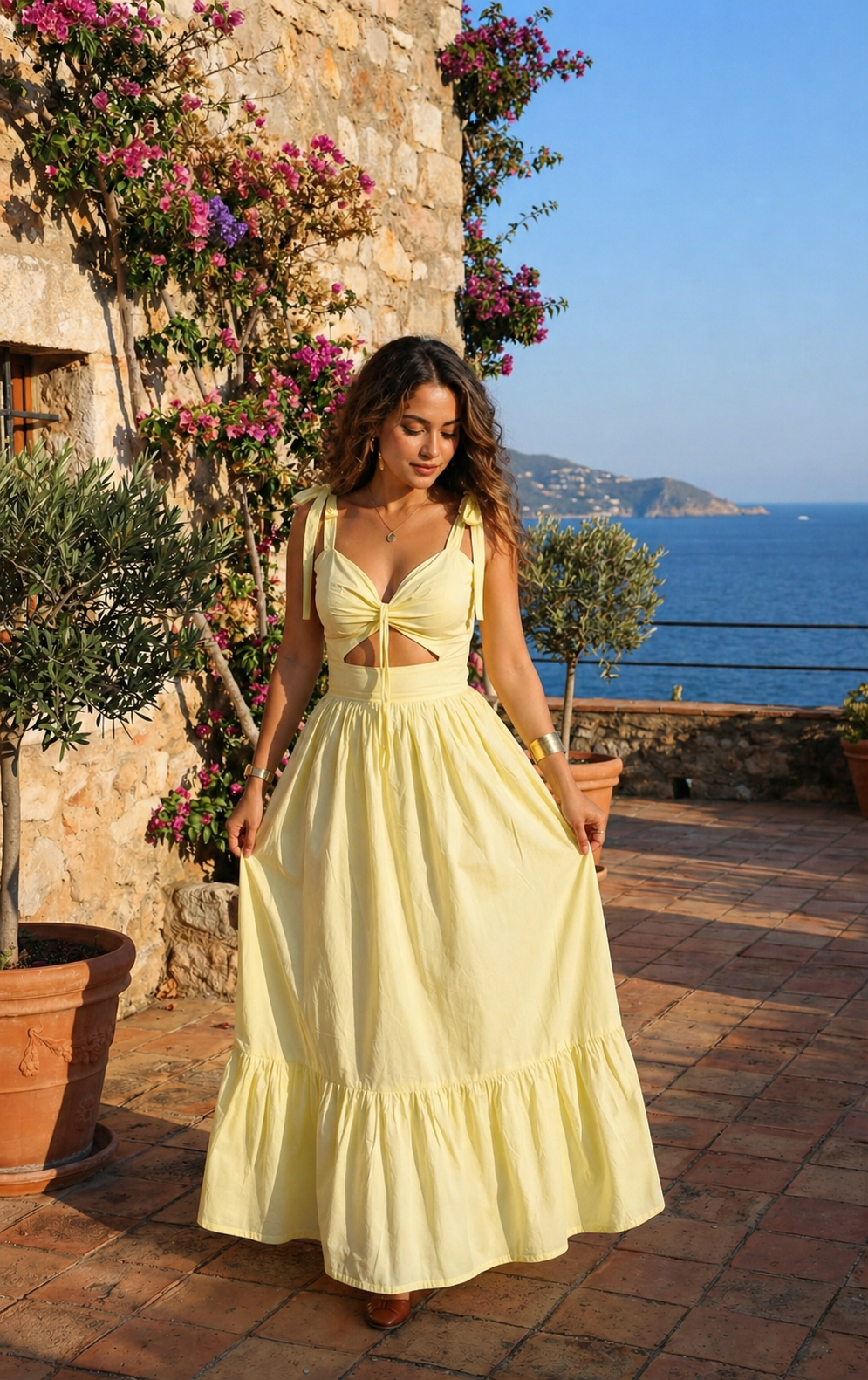Sunlit Lemon Grace Dress