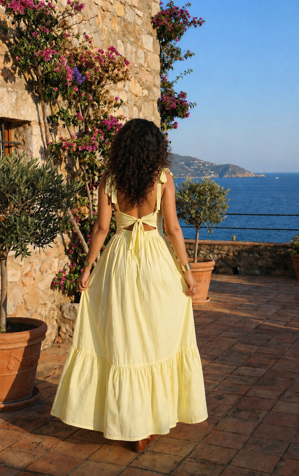 Sunlit Lemon Grace Dress