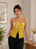 Sunehri Petal Cami Top